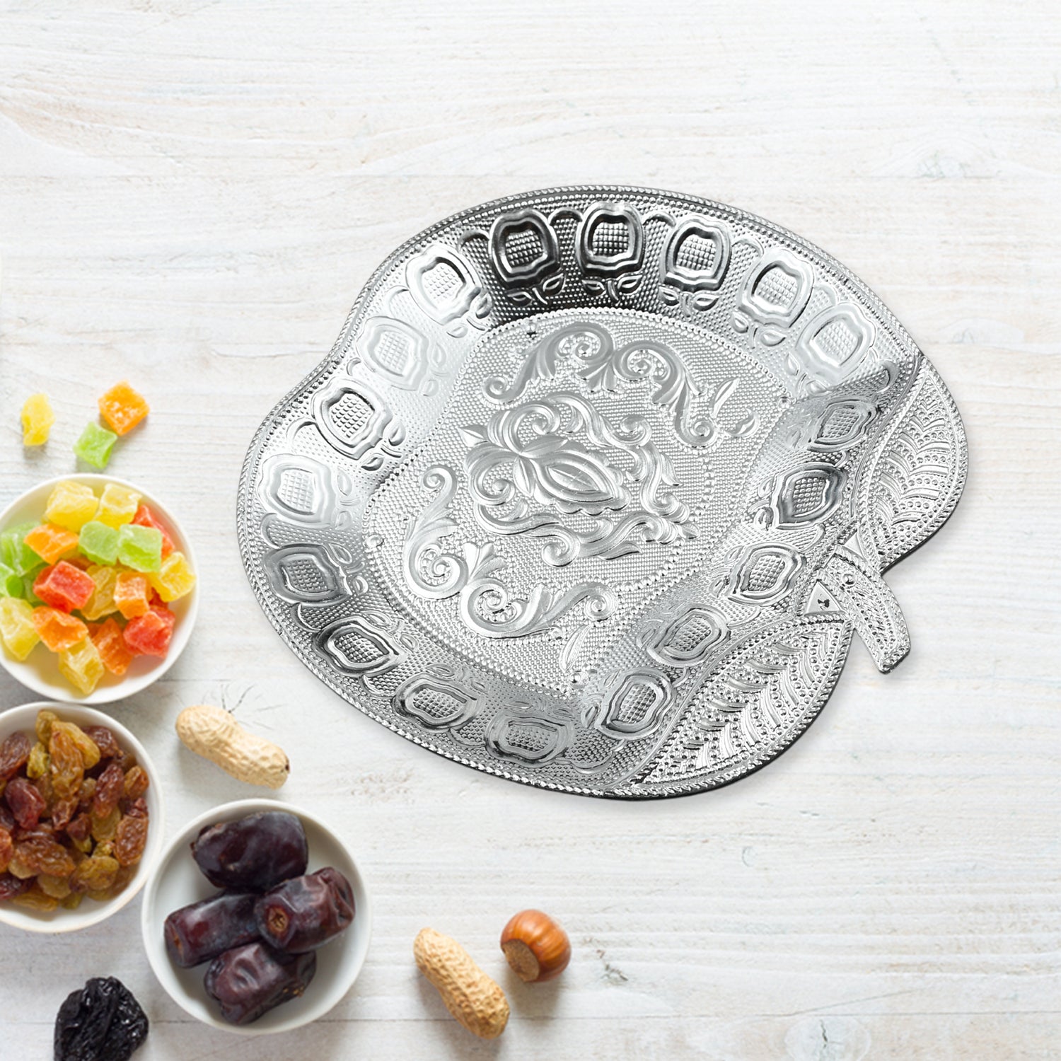 5479 DECORATIVE MUKHWAS SERVING TRAY SERVING MUKHWAS PLATE FANCY CANDY TRAY DRY FRUIT SERVING TRAY (2 Pc Set) 5479 DECORATIVE MUKHWAS SERVING TRAY SERVING MUKHWAS PLATE FANCY CANDY TRAY DRY FRUIT SERVING TRAY (2 Pc Set)